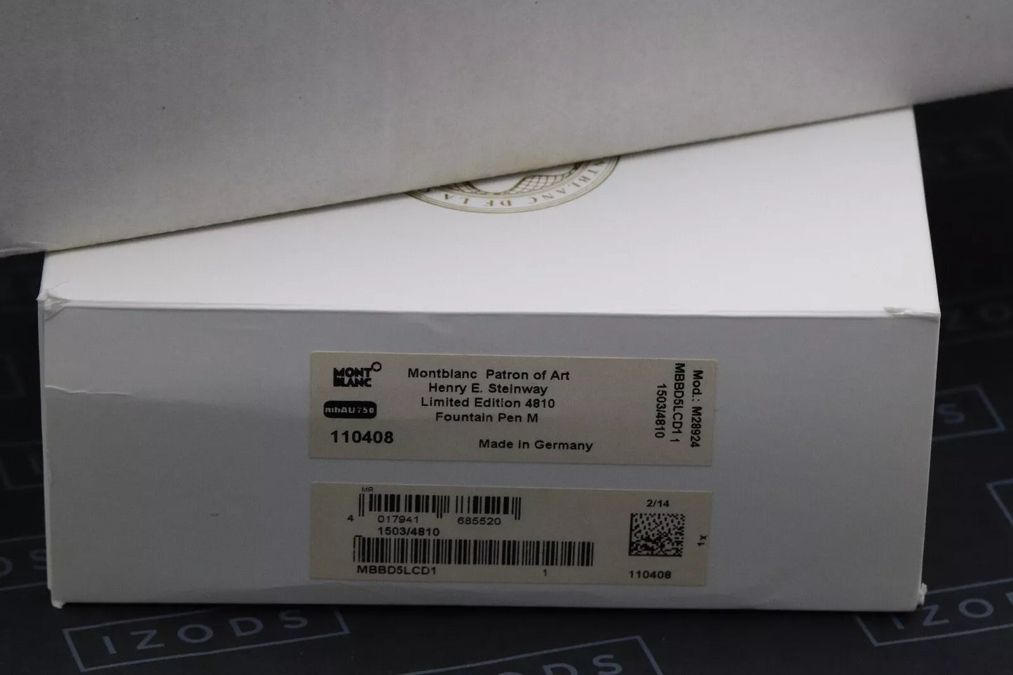 Montblanc Patron Of Art Henry E. Steinway 4810 Fountain Pen - NEVER INKED image 10