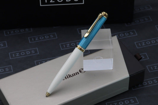 Pelikan Souveran K600 Turquoise White Ballpoint Pen image 1