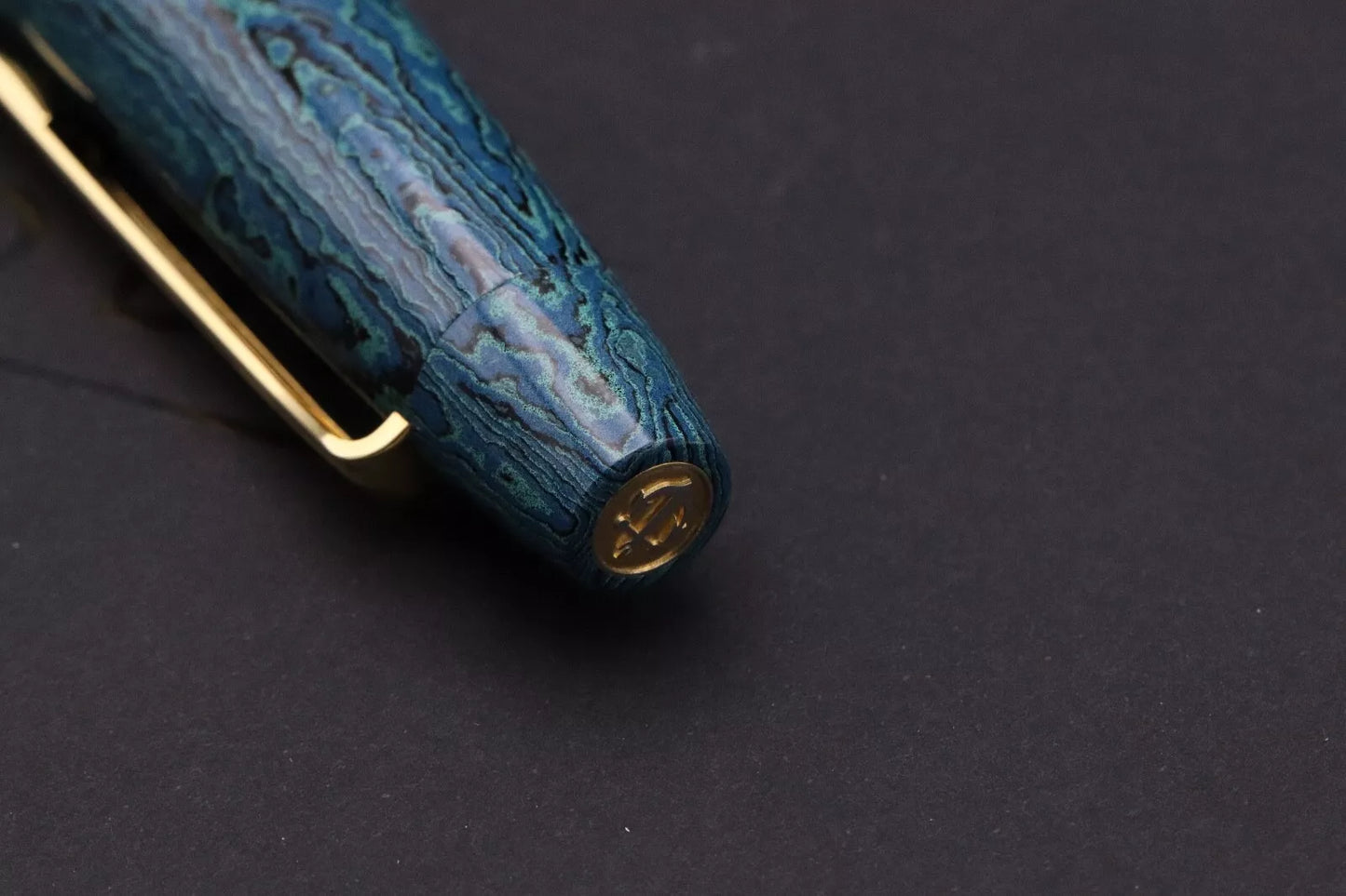 Sailor Ryokkyo Ebonite Green Echo Naginata Togi Fountain Pen image 6