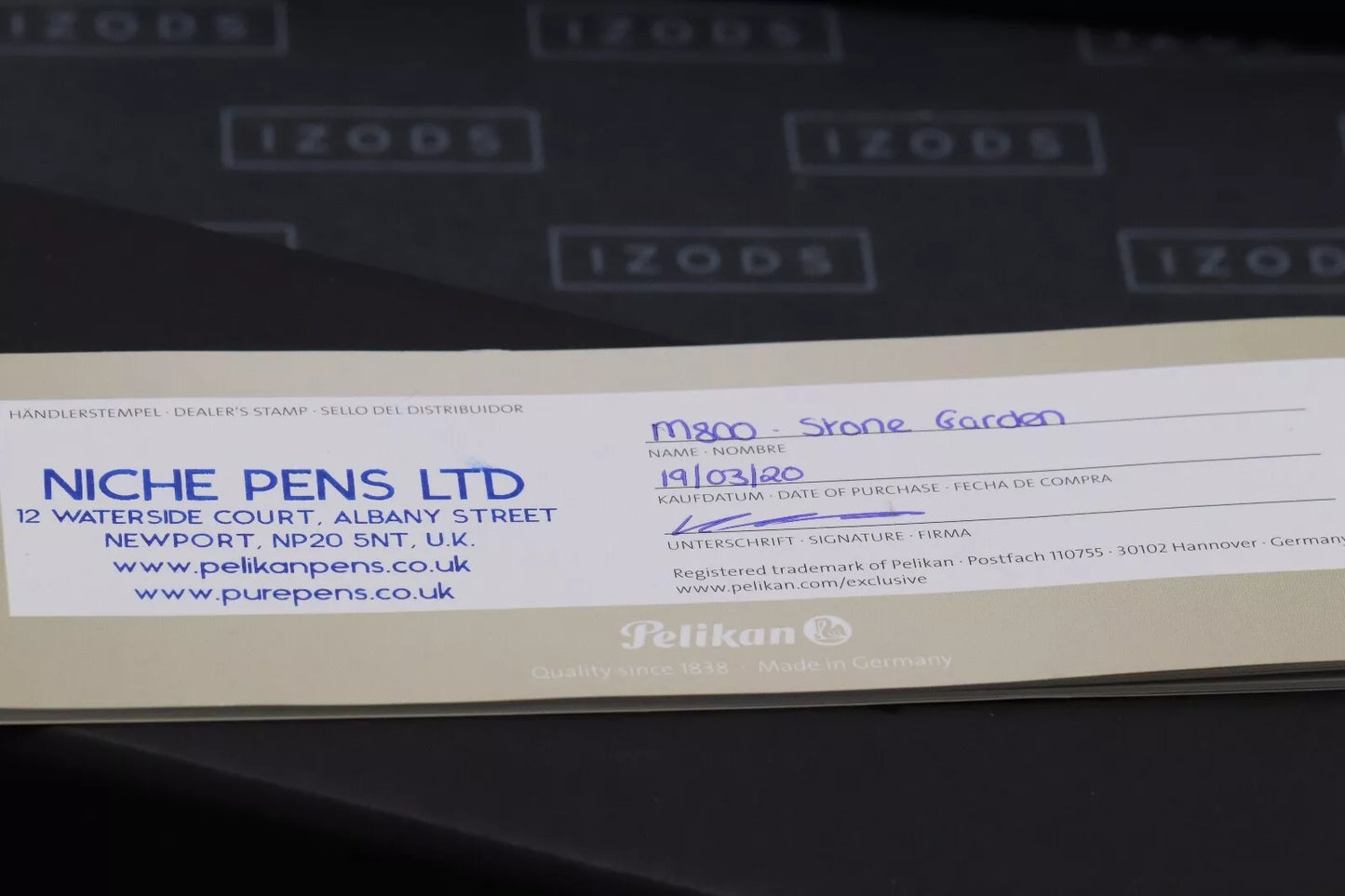Pelikan M800 Stone Garden Special Edition Fountain Pen - BB Nib image 5