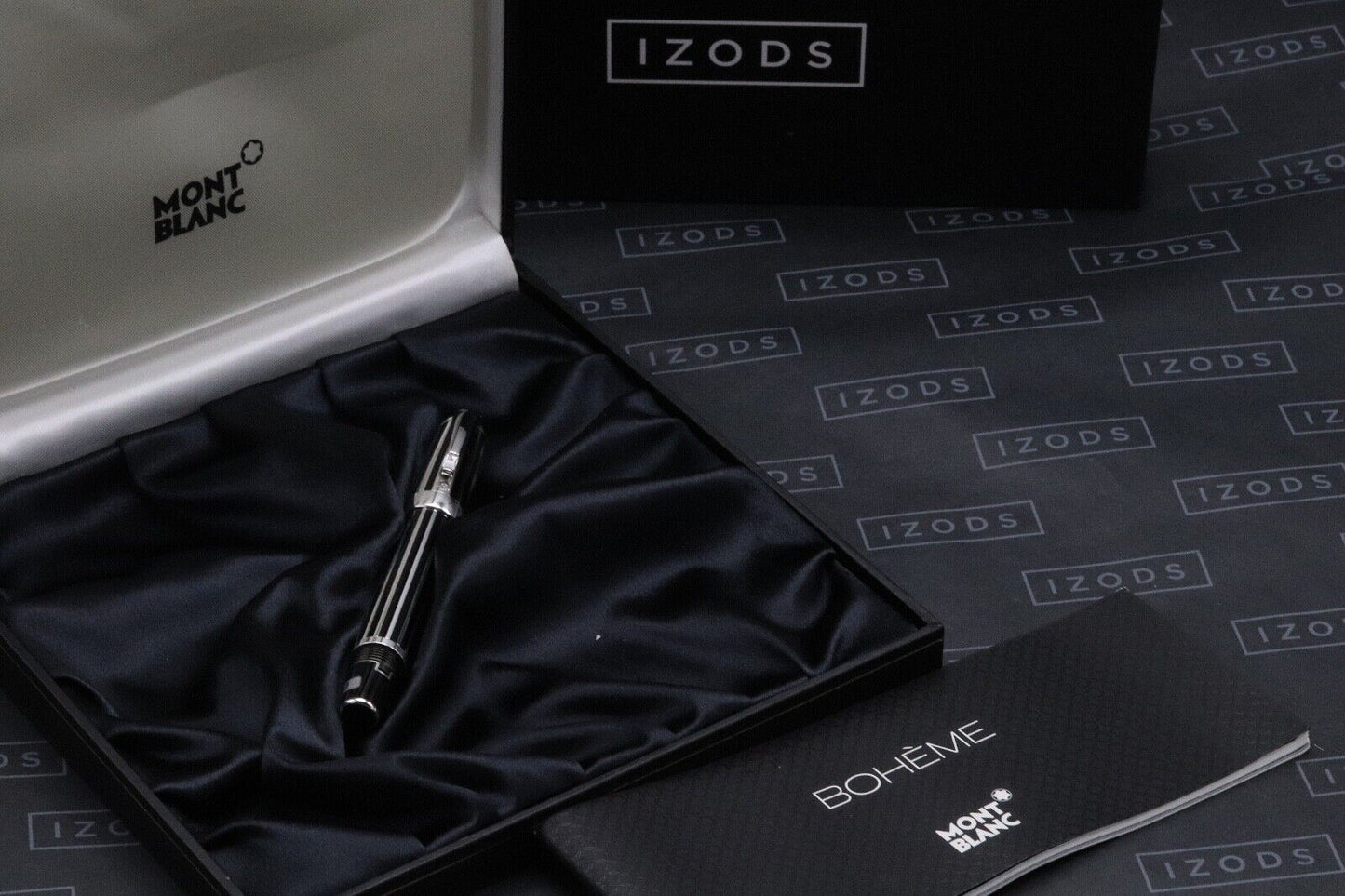 Montblanc Boheme Crystal Striped Sterling Silver Fountain Pen - UNUSED image 8