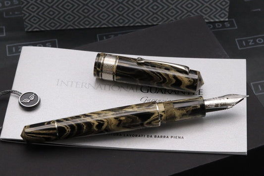 Leonardo Momento Zero Grande Sand Ebonite LE16 Fountain Pen - #8 Nib - UNUSED image 1