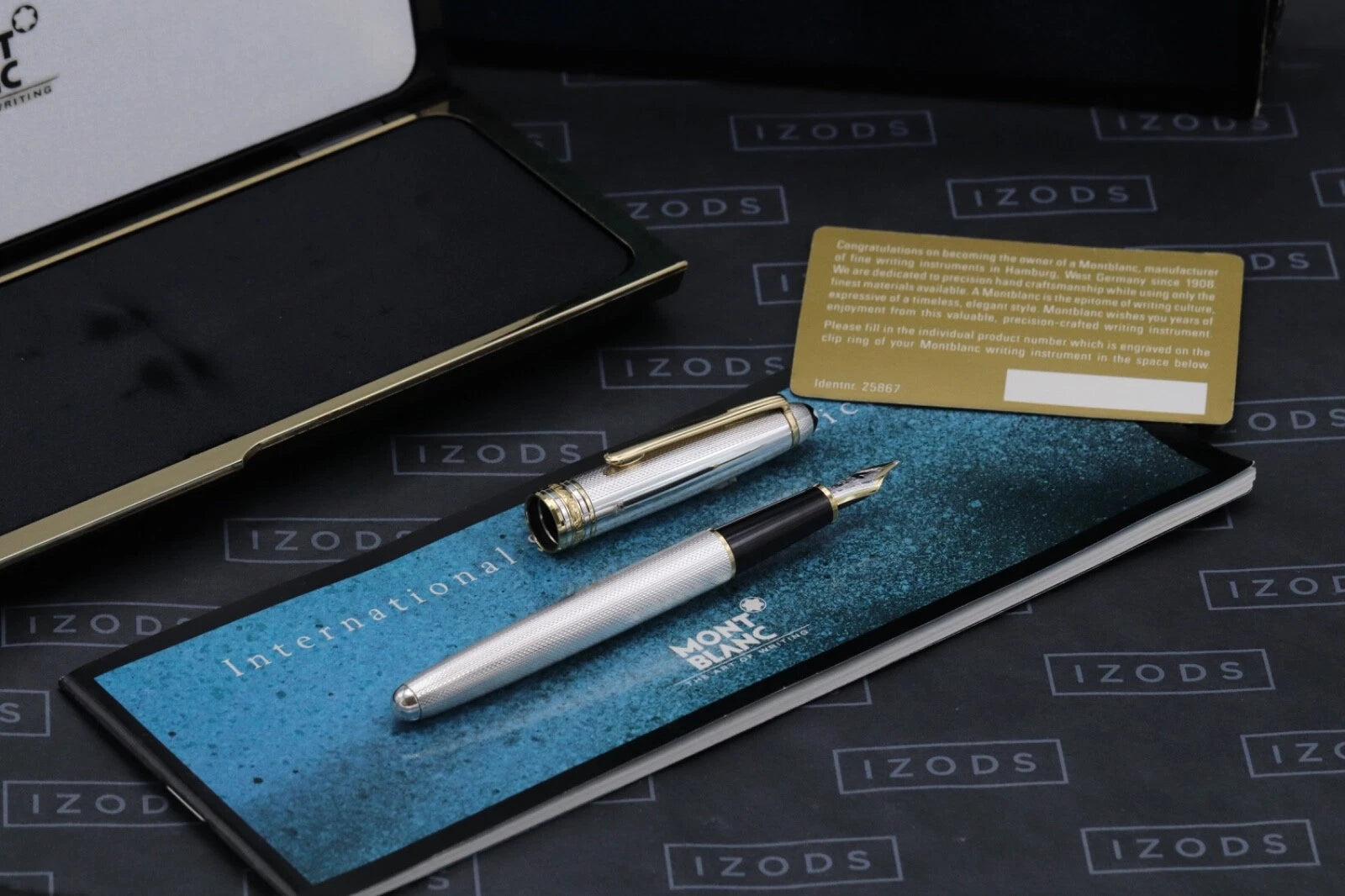 Montblanc Meisterstuck Classique Barley Sterling Silver Fountain