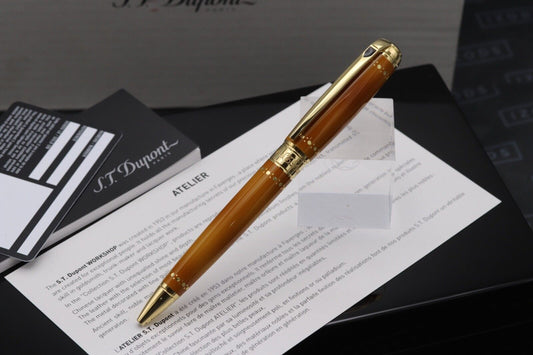 S.T. Dupont Line D Derby Gold Atelier Ballpoint Pen image 1