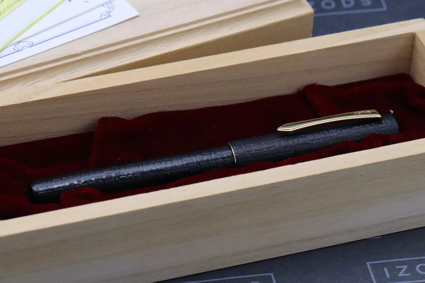 Pilot Ishime Urushi Black Fountain Pen - NEVER INKED image 7