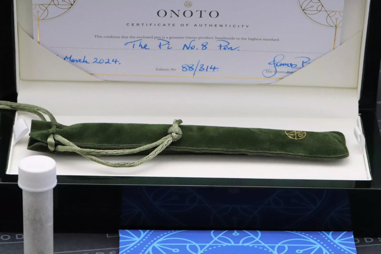 Onoto Magna Pi Fountain Pen - #8 18K and Ti Broad Nibs Included image 9