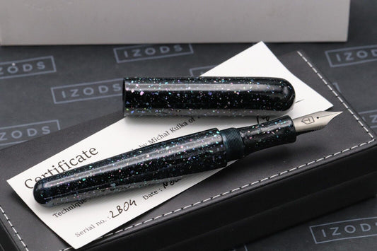 Tamenuri Studio Tetsu-kon Raden Galaxy Fountain Pen - #8 Ti Nib image 1