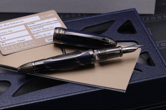 Visconti Torpedo Blue Emotion Ruthenium Limited Edition Fountain Pen image 1