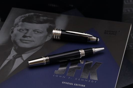 Montblanc Great Characters John F. Kennedy JFK Blue Rollerball Pen