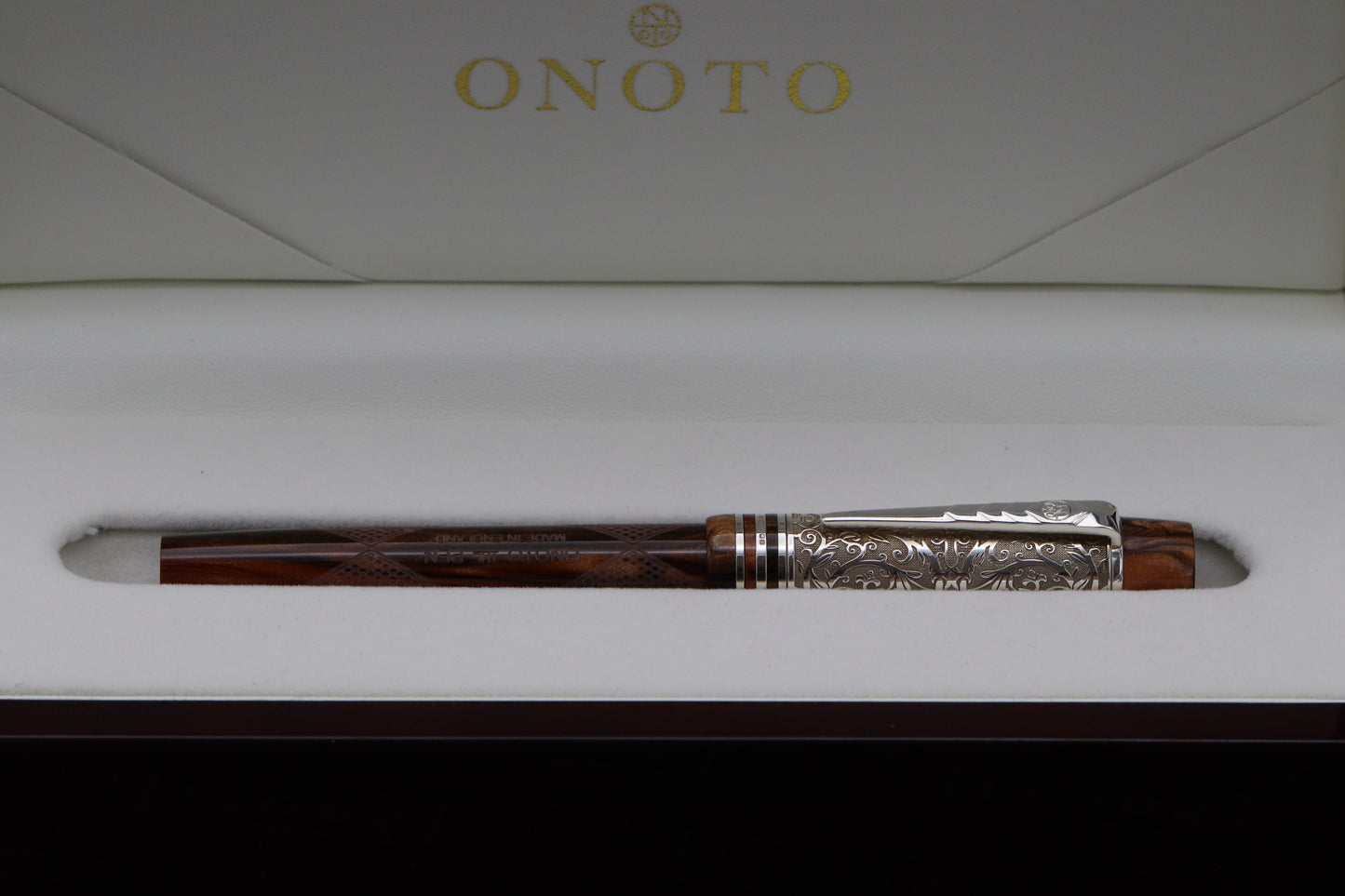Onoto Sequoyah Vine Sterling Silver 1/1 Fountain Pen - 18k EF Nib