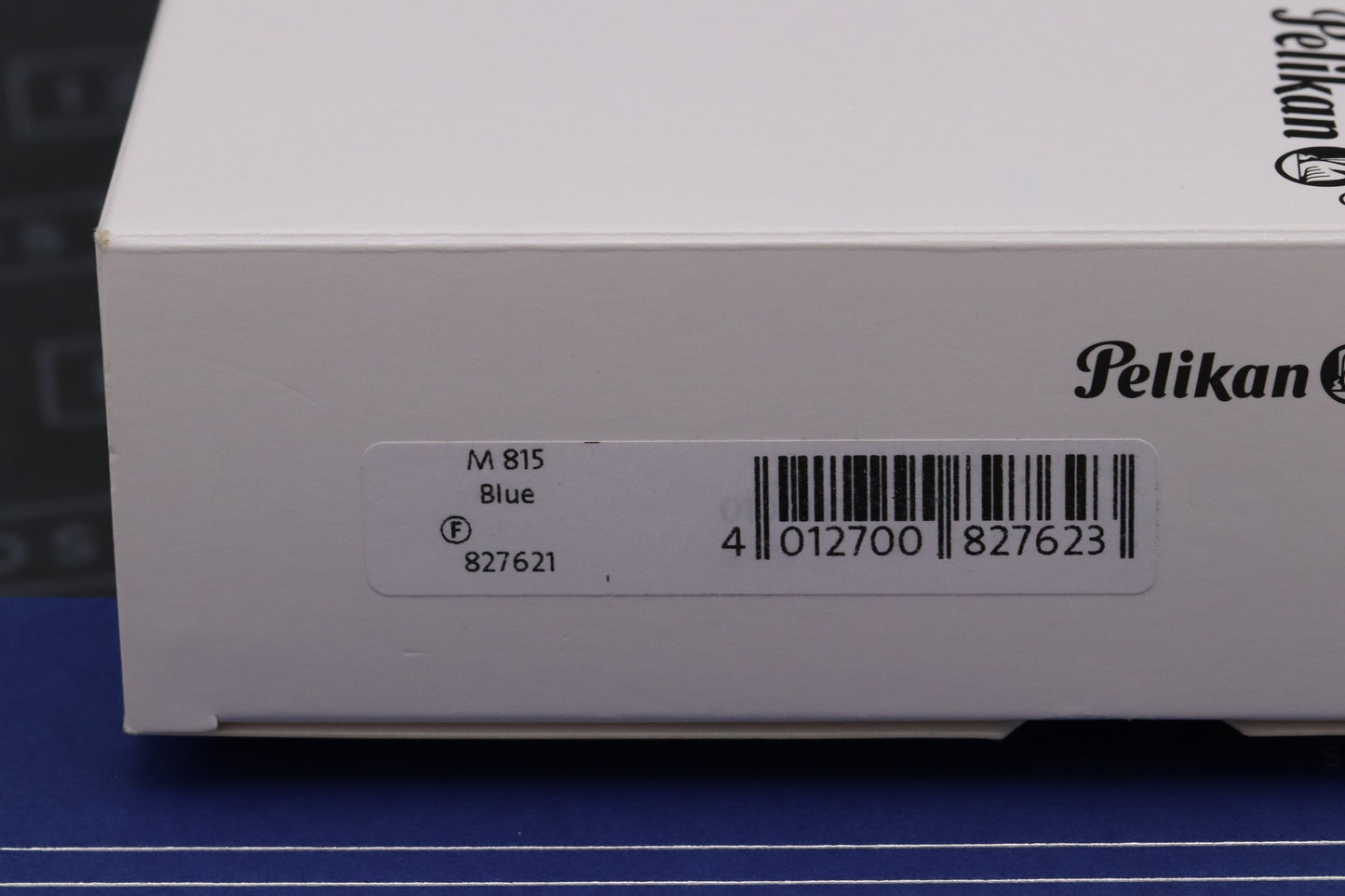 Pelikan Souveran M815 Metal Striped Blue Fountain Pen - DIPPED - Fine Nib