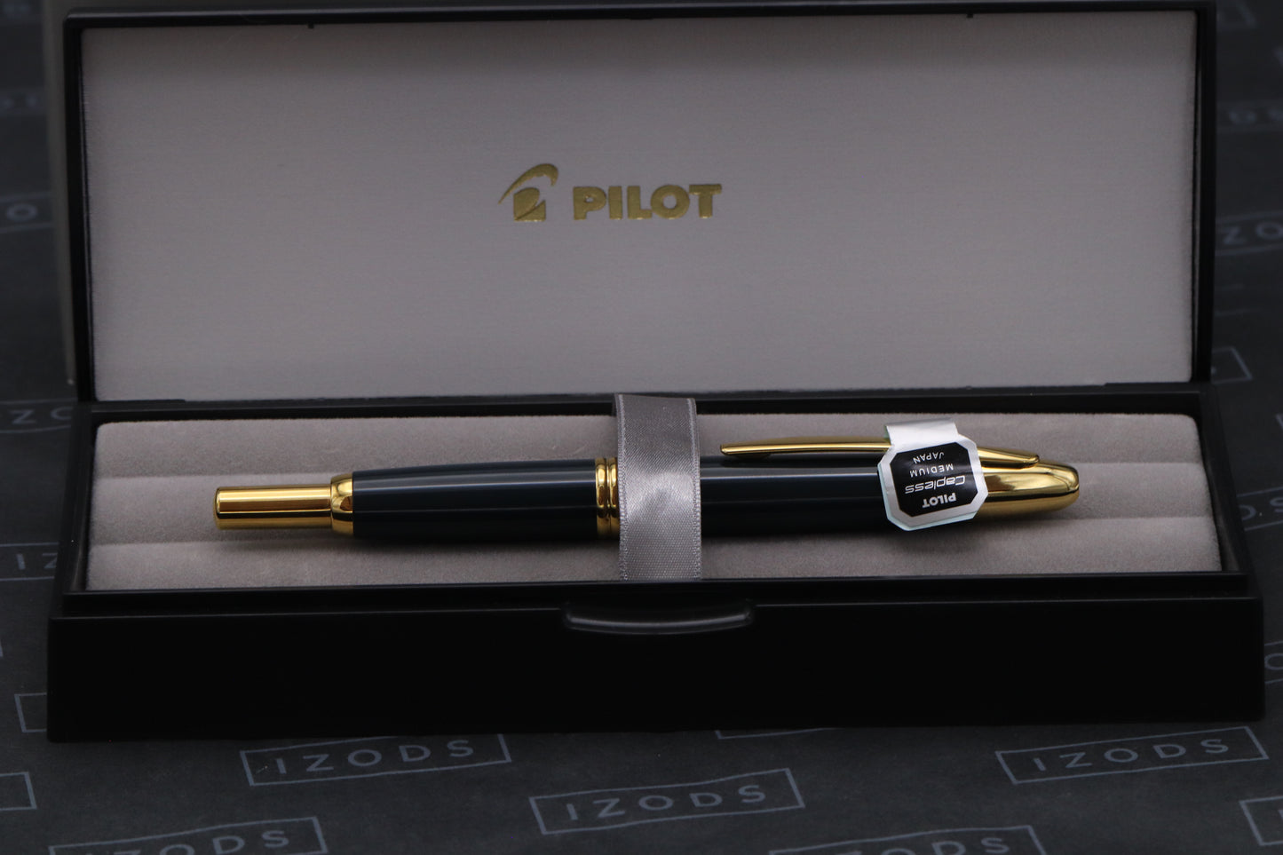 Pilot Capless Grey Gold Fountain Pen - 18k Medium Nib