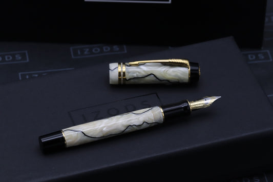 Parker Duofold Centennial MK2 Black and Pearl Fountain Pen