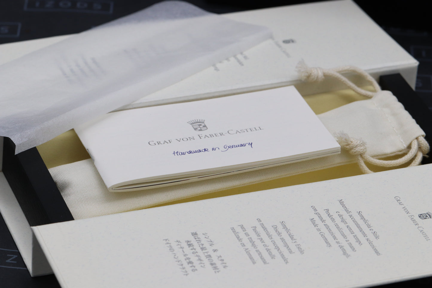 Graf von Faber-Castell Classic Ebony Fountain Pen - EF Nib - INKED ONCE