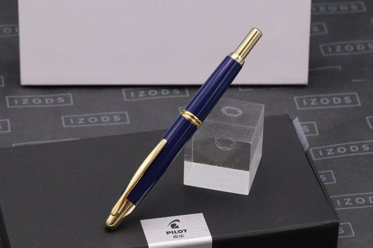 Pilot Capless Blue Gold Fountain Pen - 18k Fine Nib