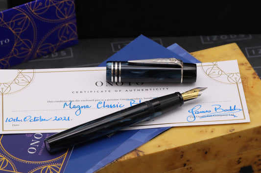 Onoto Magna Blue Pearl Prototype Special Edition Fountain Pen