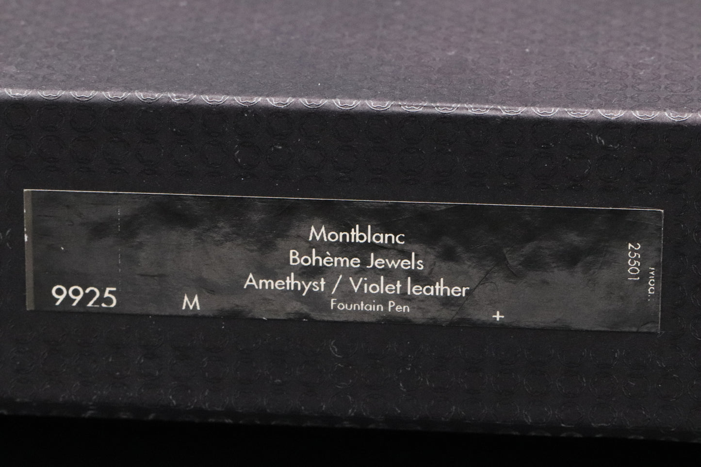 Montblanc Boheme Jewels Amethyst Fountain Pen and Pouch Set - UNUSED