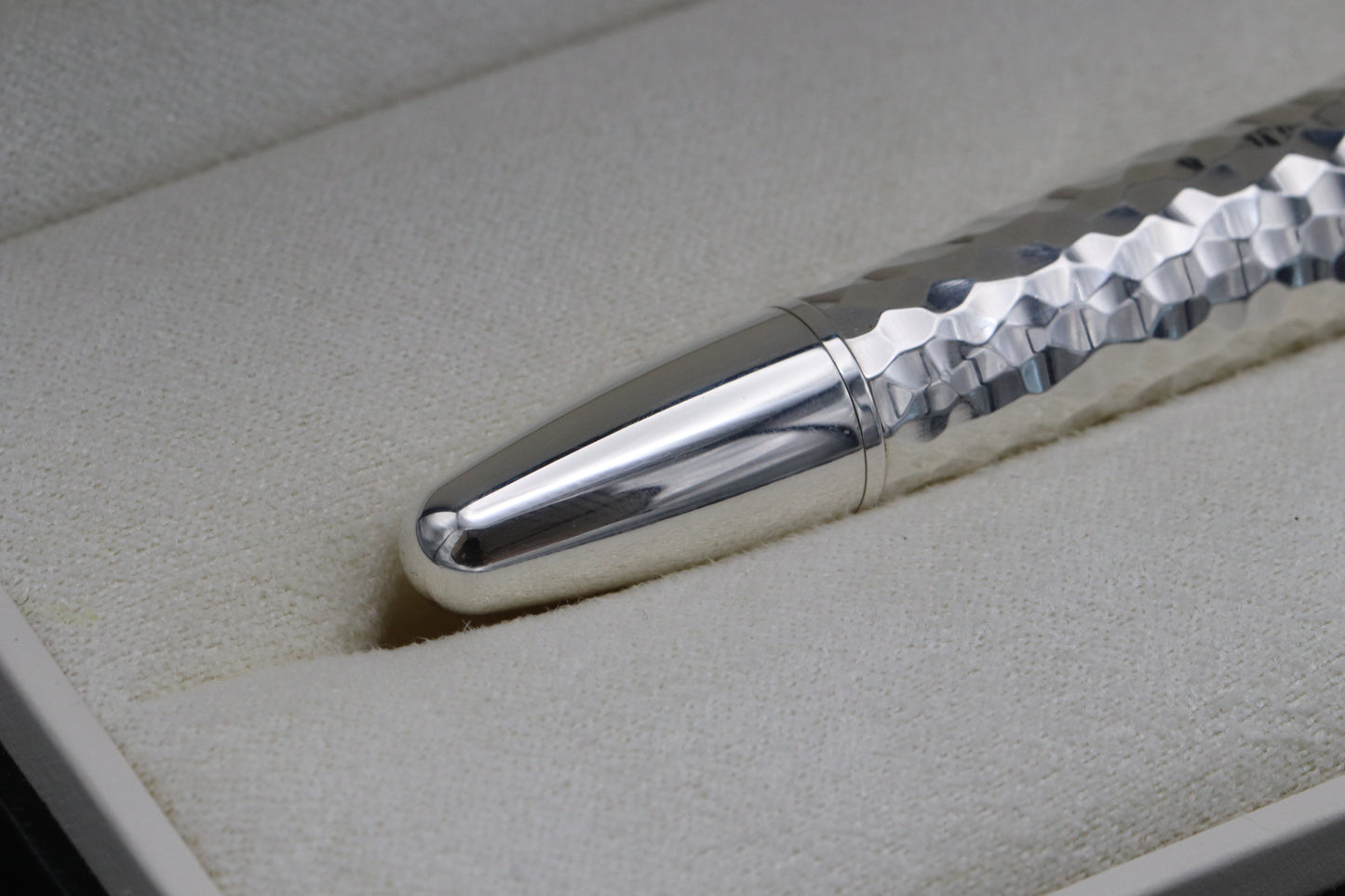 Montblanc Meisterstuck 146 LeGrand Martele Silver Fountain Pen - INKED ONCE