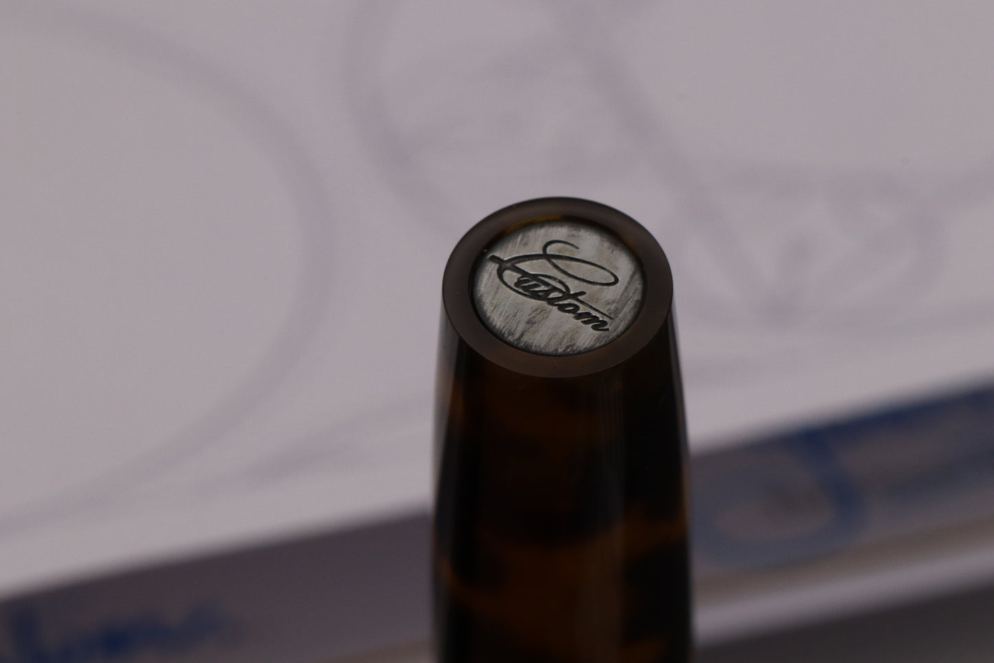 Onoto Magna Tortoiseshell Abracadabra Custom Fountain Pen - EF #8 Ti Nib