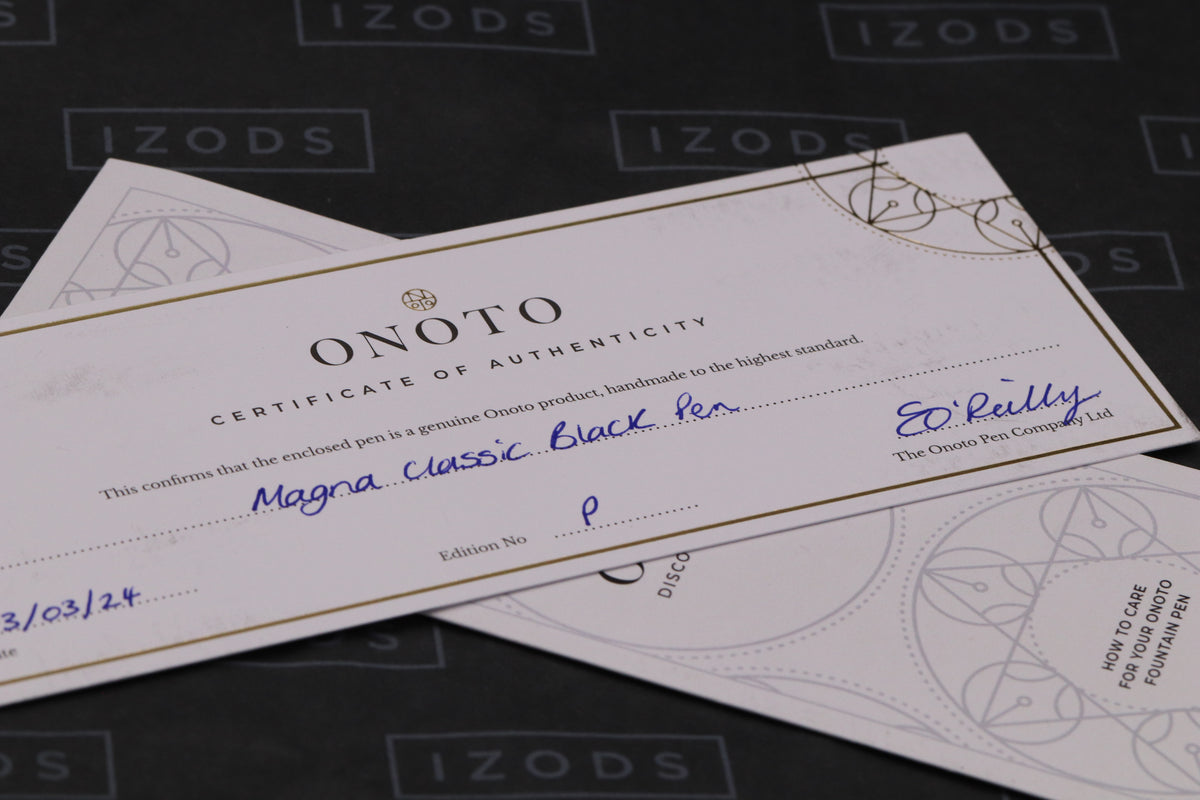 Onoto Magna Ebonite Vermeil Prototype Fountain Pen