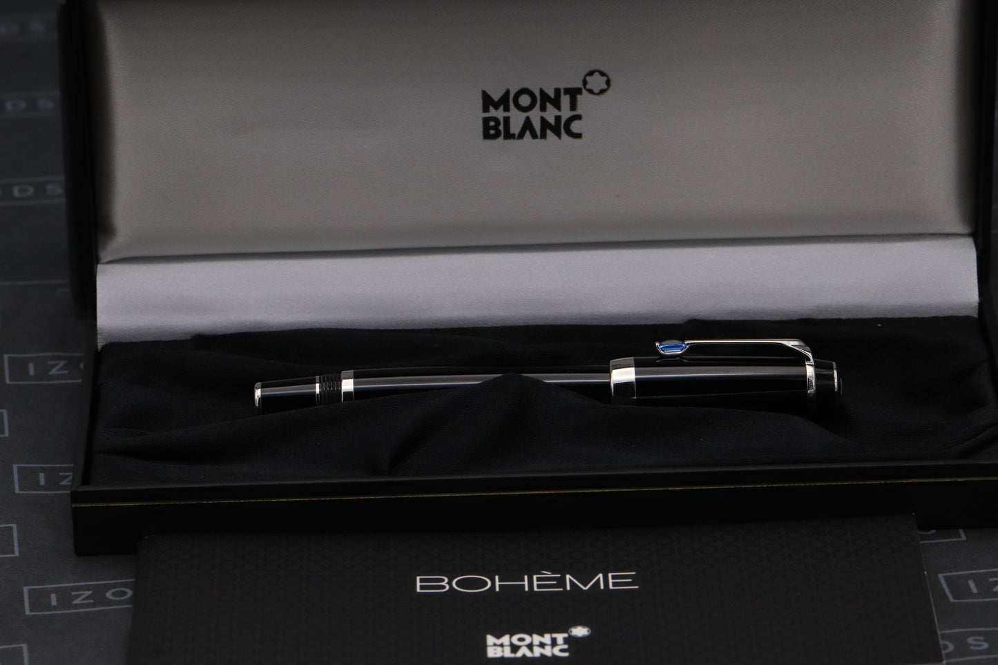 Montblanc Boheme Bleu Fixed Nib Fountain Pen - Fine Nib