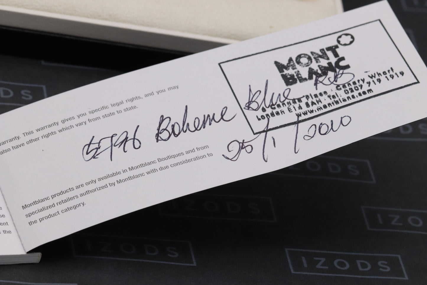 Montblanc Boheme Bleu Rollerball / Fineliner Pen