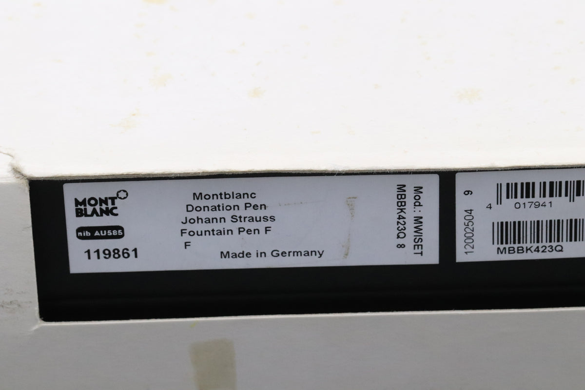 Montblanc Donation Series Johann Strauss Special Edition Fountain Pen