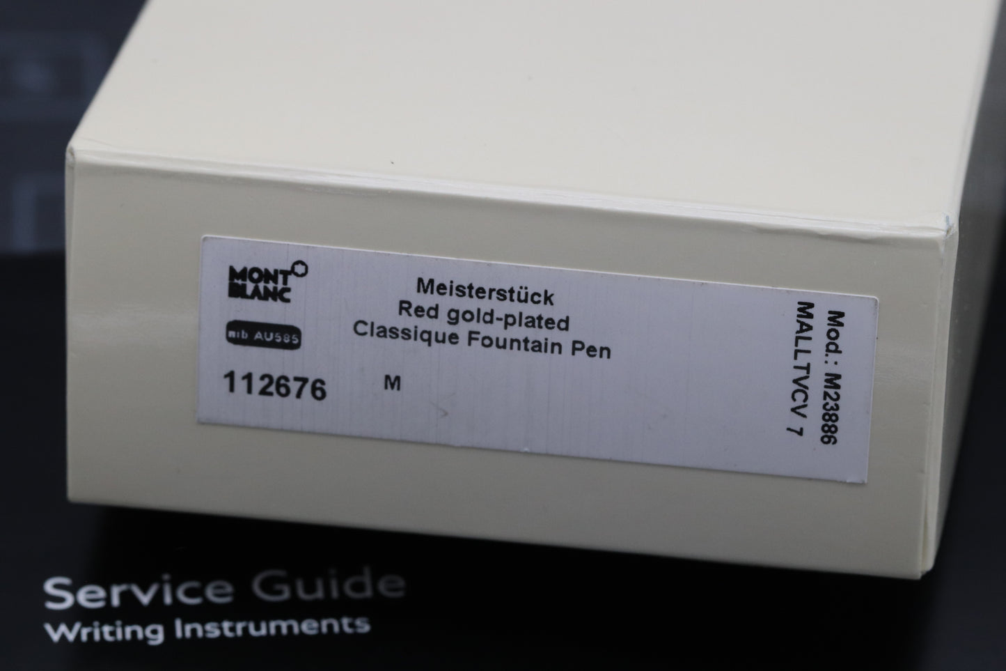 Montblanc Meisterstuck 145 Classique Red Gold Coated Fountain Pen