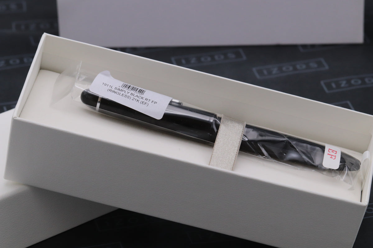 Sailor 1911L Ringless Simply Black Fountain Pen - EF Nib