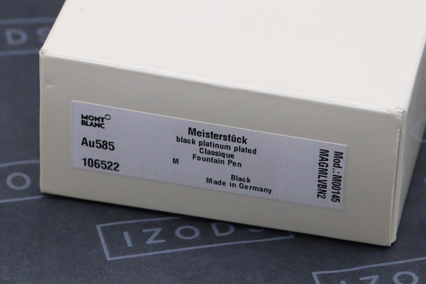 Montblanc Meisterstuck 145 Classique Platinum Coated Fountain Pen