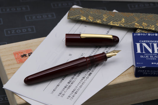 Nakaya Portable Writer Aka-Tamenuri Fountain Pen - UNUSED