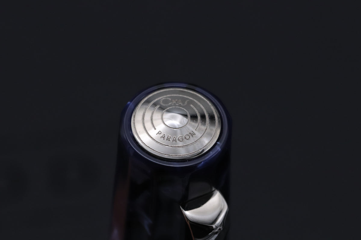 Omas Paragon Blue Royale Celluloid Fountain Pen - UNUSED
