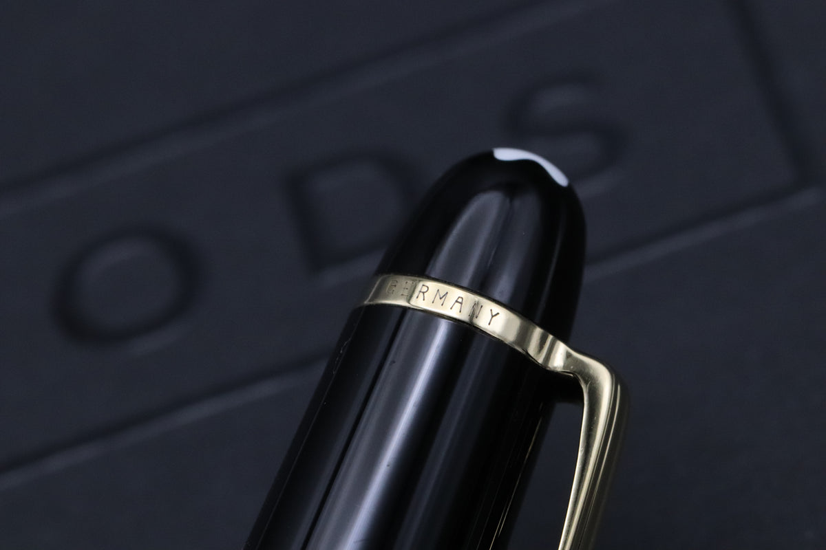 Montblanc Meisterstuck 145 Classique Gold Coated Fountain Pen - Broad Nib