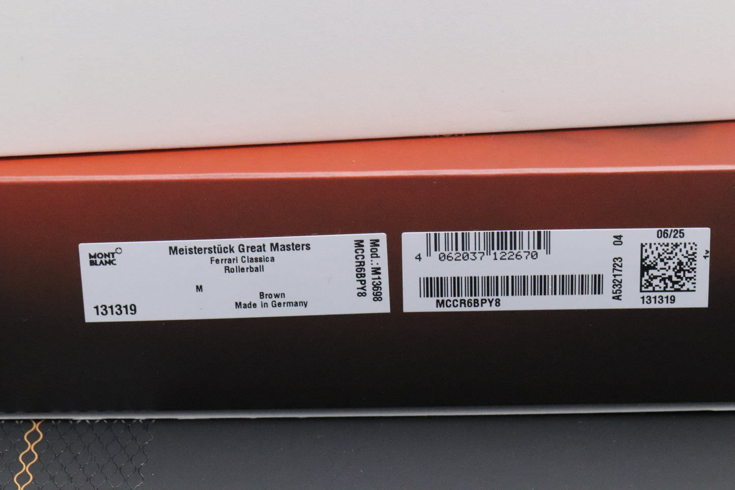 Montblanc Meisterstuck Great Masters Ferrari Tailor Made Classica Rollerball Pen