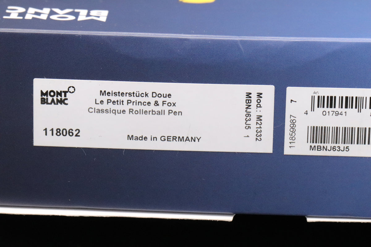 Montblanc Meisterstuck 163 Classique Le Petit Prince Doue Rollerball Pen