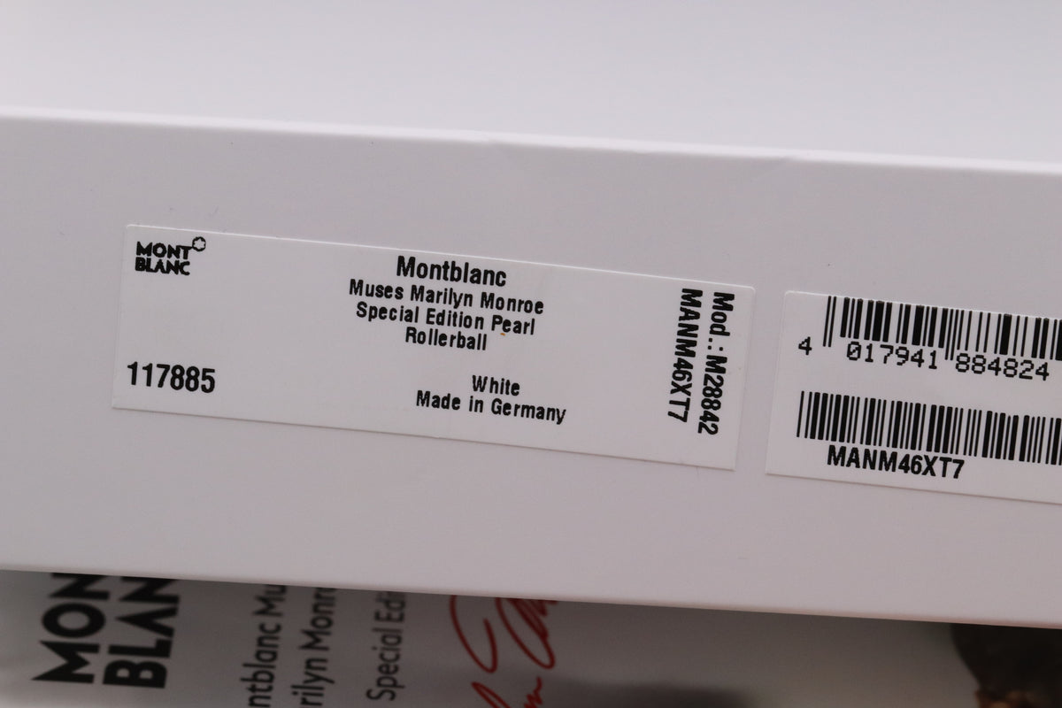 Montblanc Muses Marilyn Monroe Special Edition White Rollerball Pen