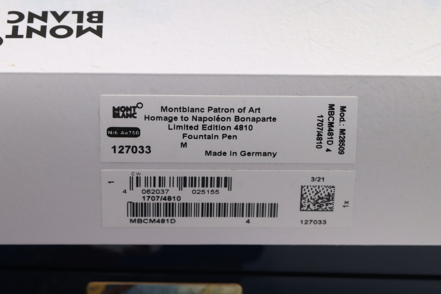 Montblanc Patron of Art 4810 Homage to Napoleon Bonaparte Fountain Pen