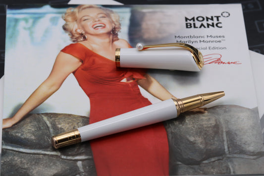 Montblanc Muses Marilyn Monroe Special Edition White Rollerball Pen