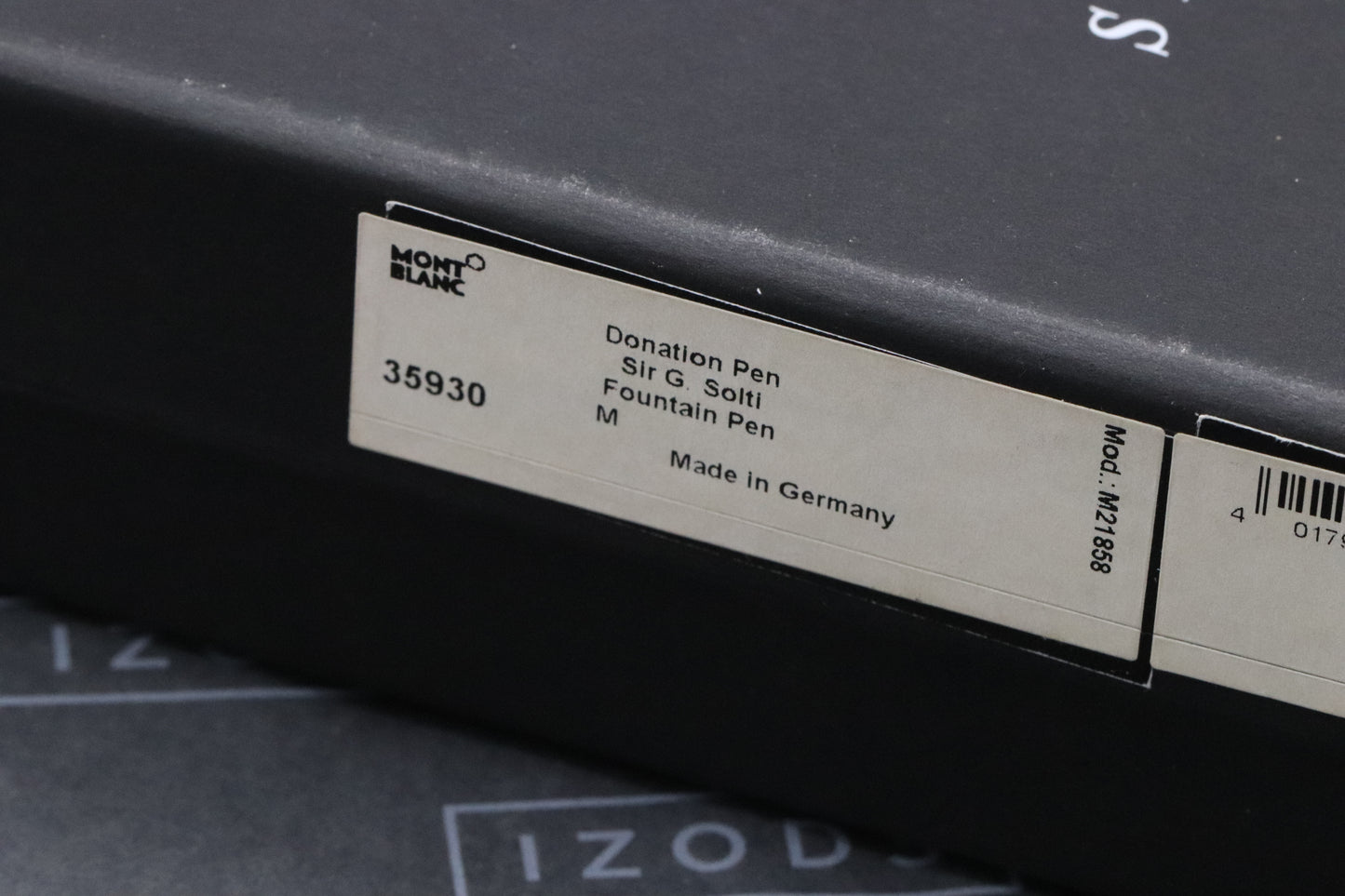 Montblanc Donation Series Georg Solti Special Edition Fountain Pen - NEVER INKED