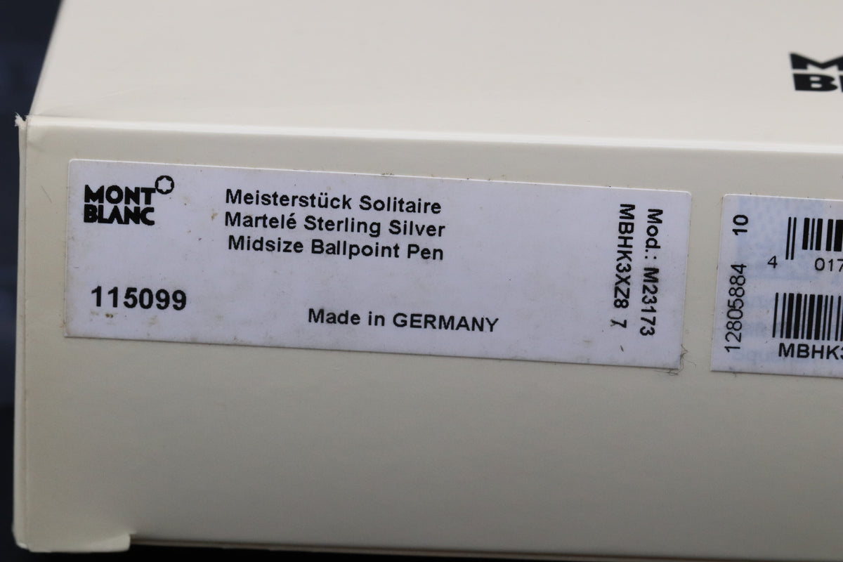 Montblanc Meisterstuck Midsize Martele Silver Ballpoint Pen - FACTORY SEALED