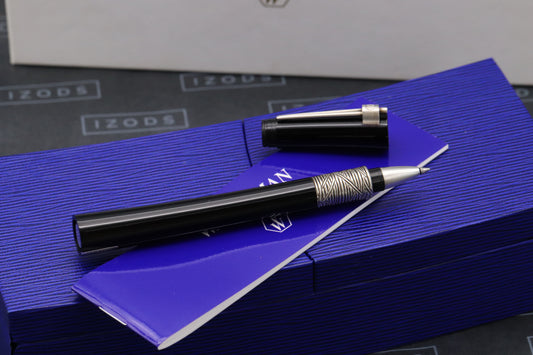 Waterman Serenite Black Lacquer Rollerball / Ballpoint Pen
