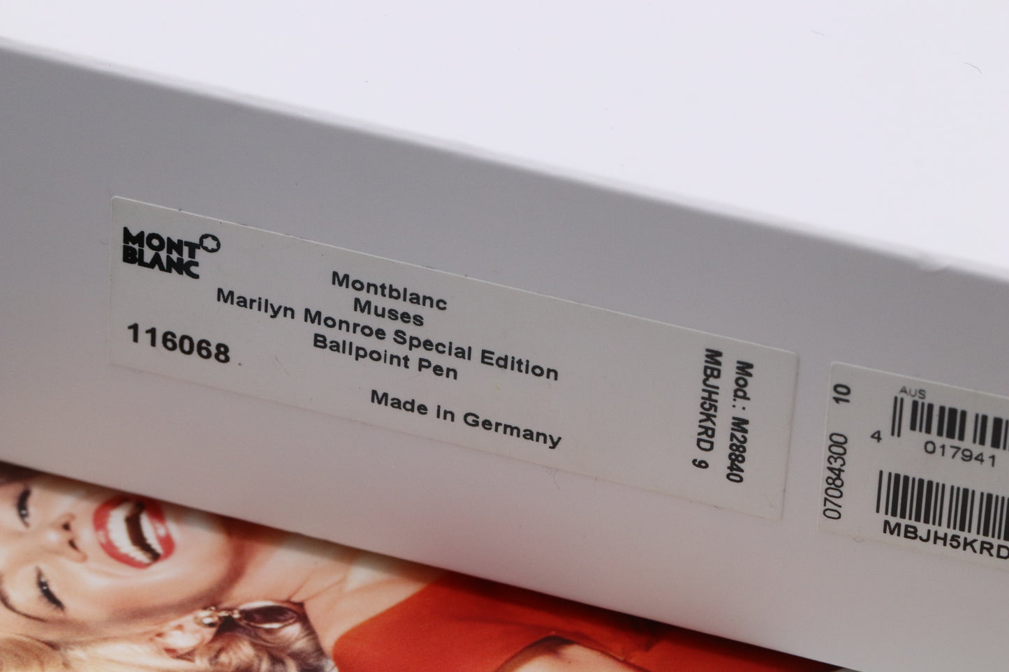 Montblanc Muses Marilyn Monroe Red Special Edition Ballpoint Pen - UNUSED