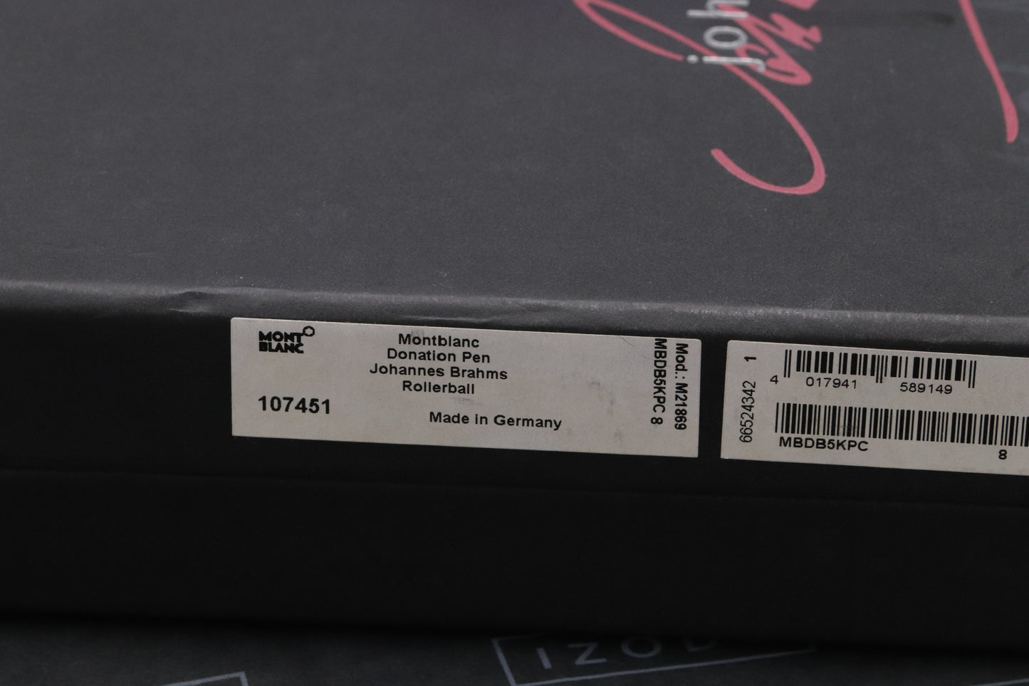 Montblanc Donation Series Johannes Brahms Rollerball / Fineliner Pen