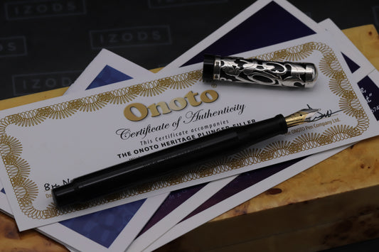 Onoto Heritage Sterling Silver Henry Simpole LE100 Plunger Filler Fountain Pen