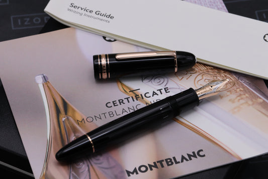 Montblanc Meisterstuck 149 Red Gold-Coated Fountain Pen - Rare O3B Nib - UNUSED