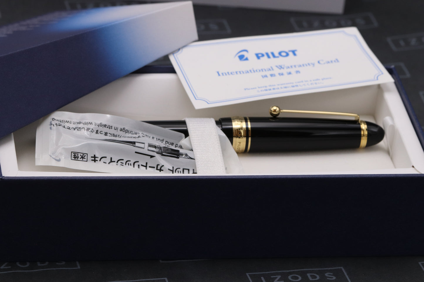 Pilot Custom 743 Black Fountain Pen - FA Nib