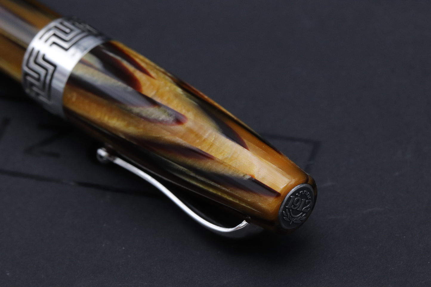 Montegrappa Extra 1930 Turtle Brown Celluloid Fountain Pen - Fully Serviced and Overhauled by Montegrappa 2025