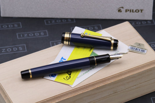 Pilot Custom 845 Urushi Blue Fountain Pen - UNUSED - Broad Nib