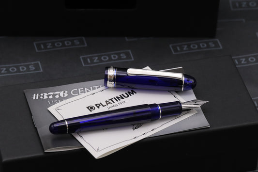 Platinum 3776 Chartres Blue Fountain Pen - M Nib - UNUSED