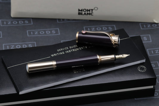 Montblanc Princesse Grace de Monaco Purple Fountain Pen - NEVER INKED